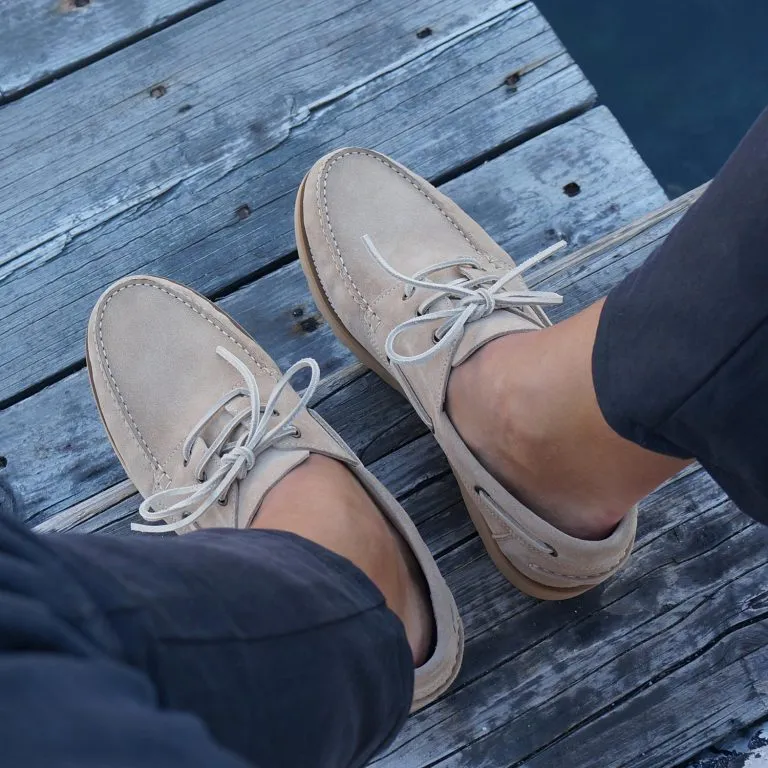 Scarpa da barca uomo Caleri color canapa