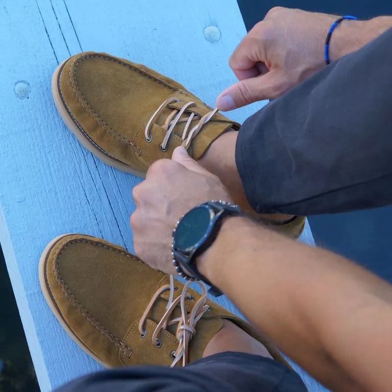 Scarpa da barca uomo Caleri color corda