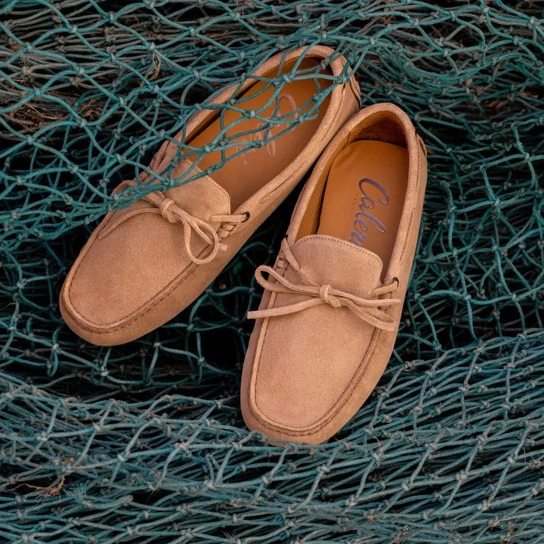 Mocassini uomo Caleri color sabbia