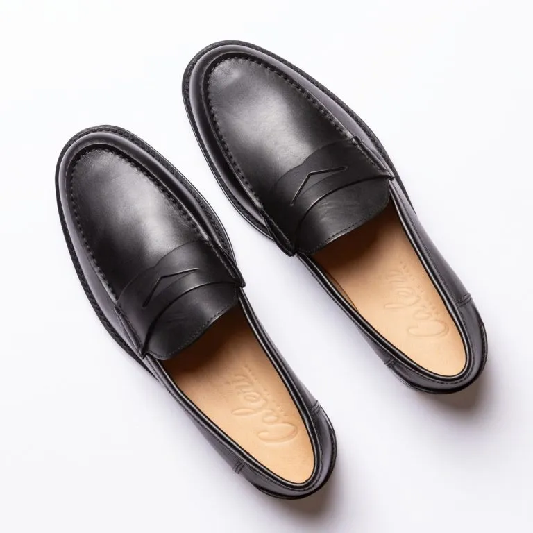 maestrale mocassino penny loafer da uomo caleri shoes liquirizia