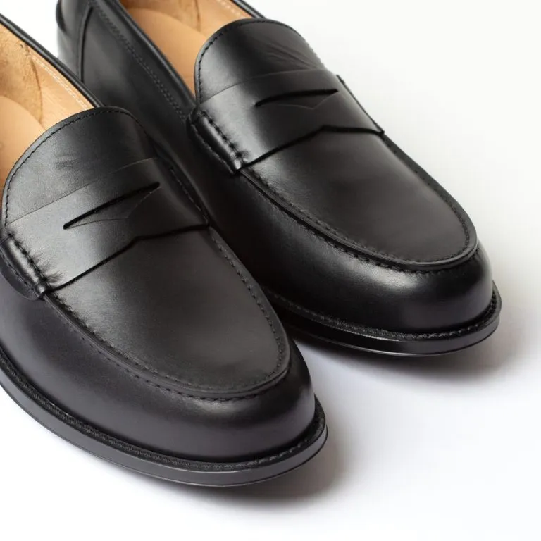 maestrale mocassino penny loafer da uomo caleri shoes liquirizia