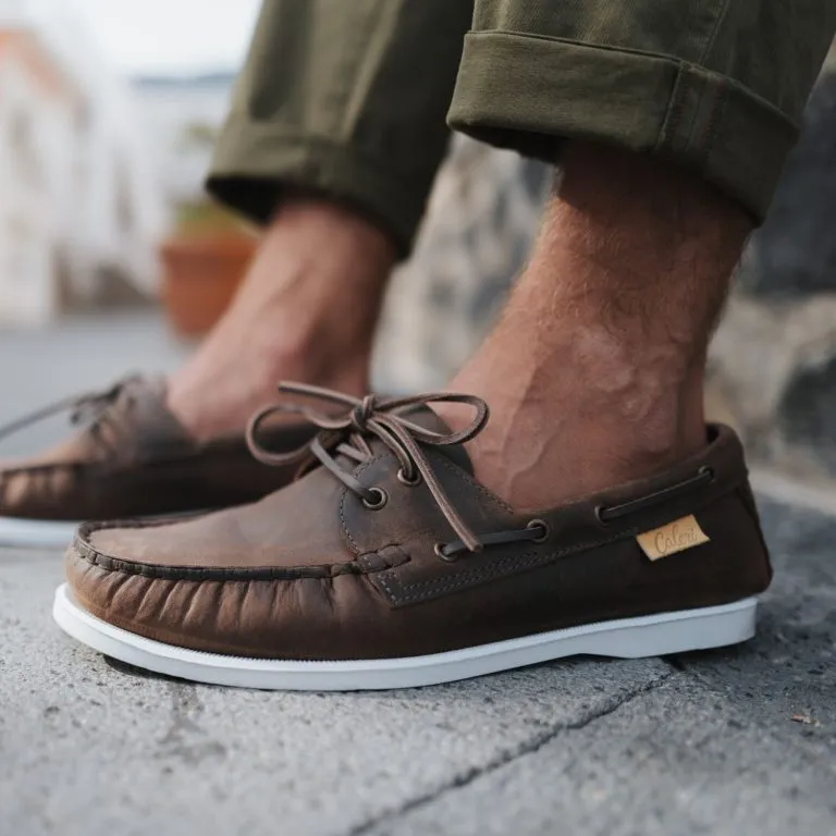 scarpe da barca primavera/estate 2025 caleri shoes aliseo noce