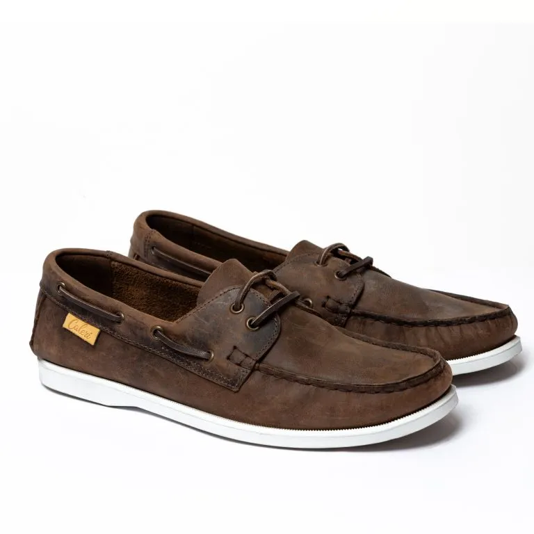 scarpe da barca primavera/estate 2025 caleri shoes aliseo noce